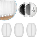 YixangDD 8 Pack Shower Curtain Weights, Magnetic Curtain Weights, 4 Pairs by YixangDD