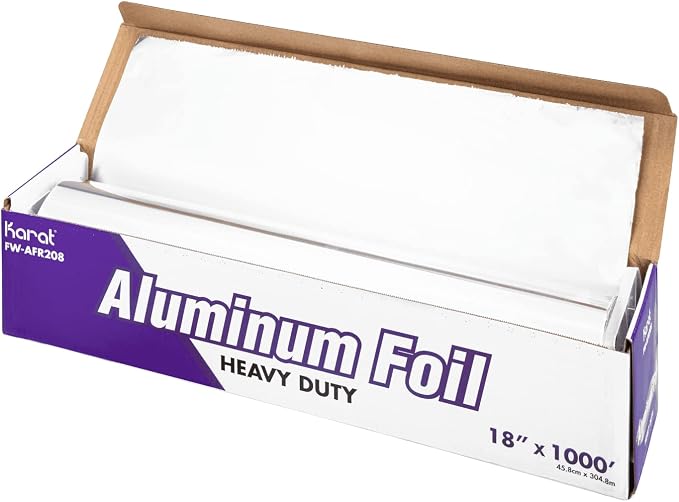 Karat 18” x 1000' Heavy Duty Aluminum Foil Roll | 1000 Feet Long | Industrial - Image 4