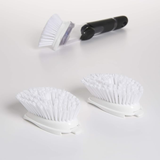 OXO Good Grips Soap Dispensing Dish Brush Refills, 2 Pack, Nylon Bristles | - Image 3
