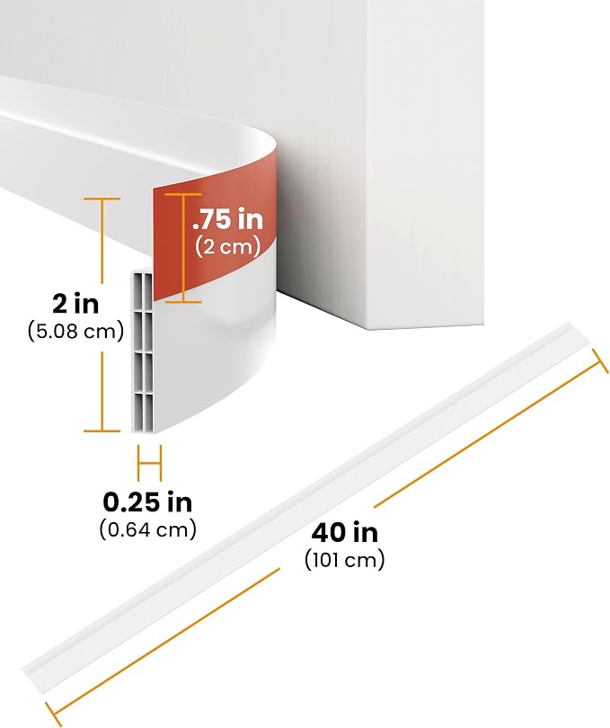 Everlasting Comfort One-Sided Door Draft Stopper - Image 9