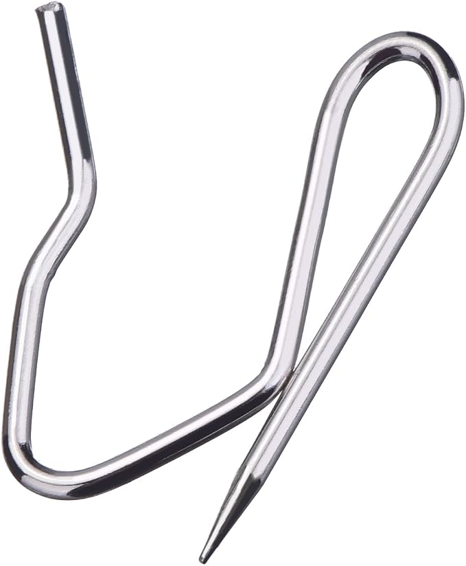 Outus 58 Pack Metal Curtain Hooks Pin On Drapery Hooks 1.2 x 1 Inch - Image 5