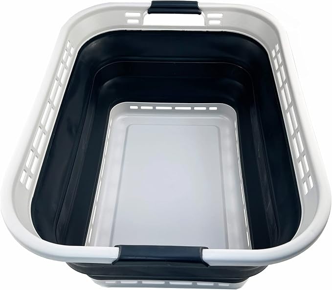 SAMMART 42L Collapsible Plastic Laundry Basket by SAMMART