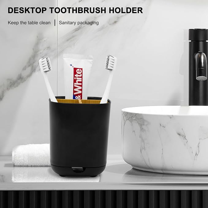 Toothbrush Holder with Bamboo Divider, Detachable - Image 7