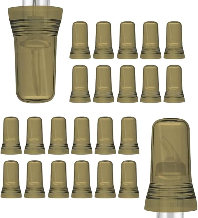 Esatto 24 Pieces Pour Spout Covers Champagne Liquor Bottle Toppers, Universal Bottle Pour Dispenser, Liquor Bottle Covers Bottle Cover Dust for Home Kitchen Tools Supplies