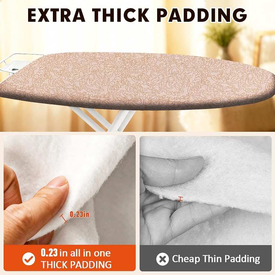 Ironing Board Cover and Pad, Extra Large 21x57, Extra Thick - Image 4