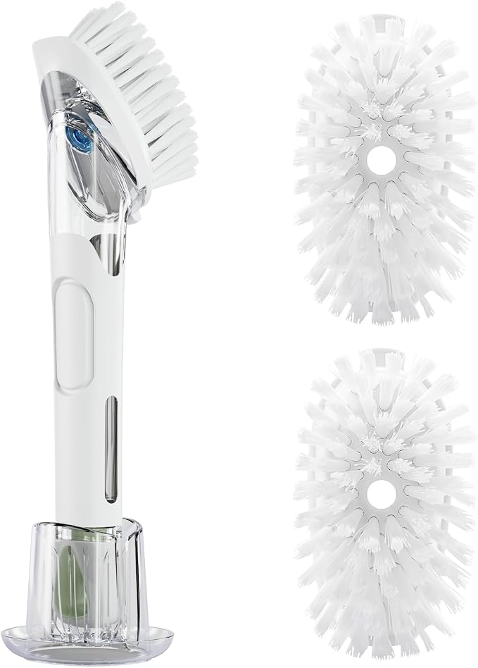 RIMAY Soap Dispensing Dish Brush Set by RIMAY