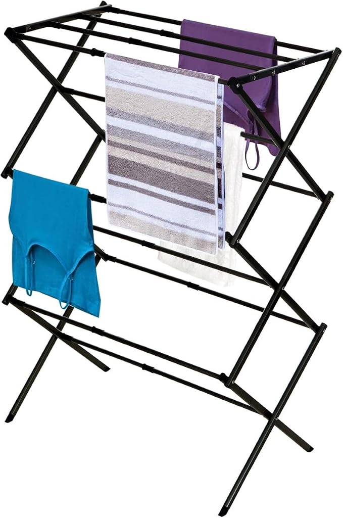Black+Decker 3 Tier Expandable Collapsing Foldable Laundry Rack by Unknown