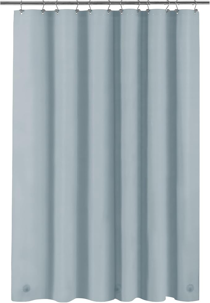 Barossa Design Shower Curtain Liner Standard Size, Stone Blue by BarossaDesign