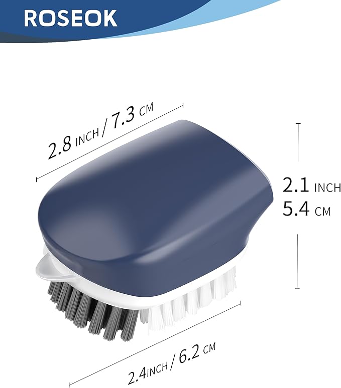 ROSEOK Vegetable Brush, Potato Scrubber and Veggie Brush, Nylon Bristles - Image 2