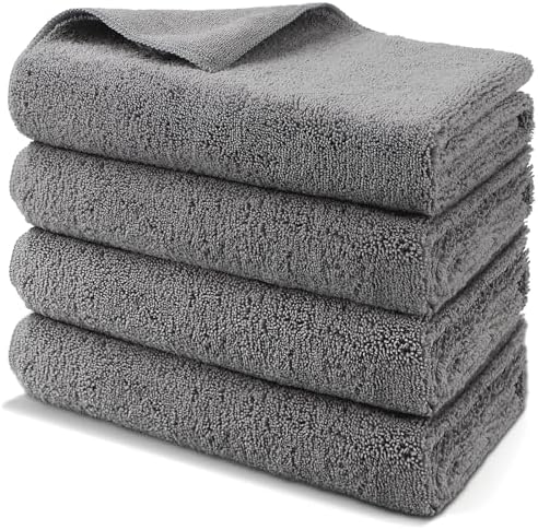 HOMEXCEL Professional Large Microfiber Car Drying Towels 4 Pack by HOMEXCEL