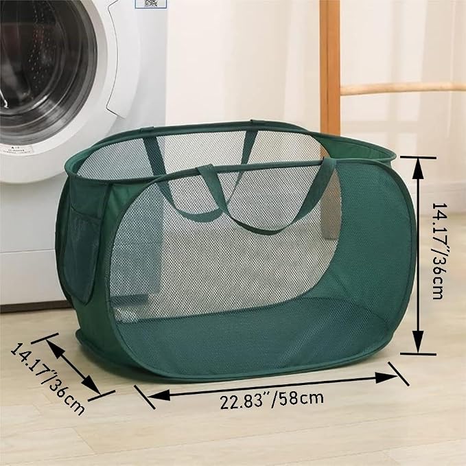 5 Pcs Collapsible Laundry Baskets, Pop-up Laundry Hamper - Image 4