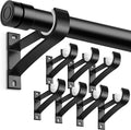 KOLAKO 8 Pack Curtain Rod Bracket, 1 Inch Heavy Duty Holder Black Drapery by KOLAKO