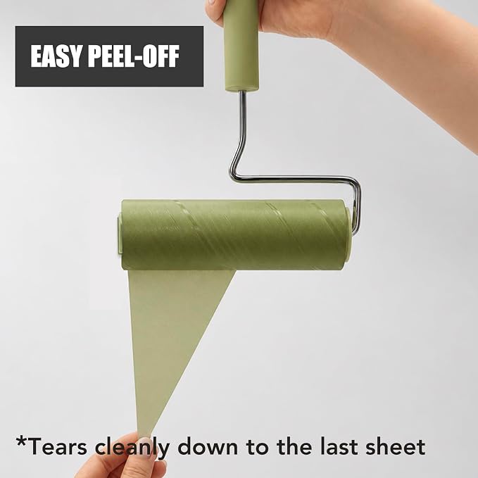 Extra Sticky Large Surface Lint Roller, 6.3''Wide Roller - Image 4