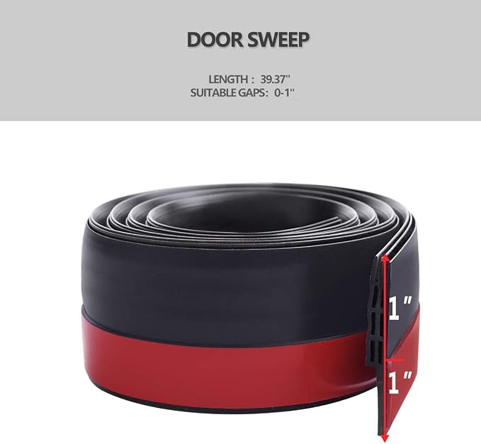 Suptikes 2 Pack Door Draft Stopper, Door Sweep - Image 3