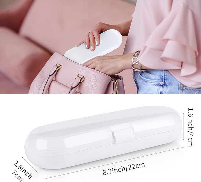 Fowecelt 2 Pack Electric Toothbrush Travel Case - Image 2