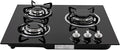 Built-in Gas Cooktop,3 Burners Gas Stovetop,NG Cooktops with Glass panel,countertop with Auto Shutoff, Hob for kitchen