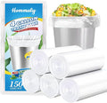 Hommaly 4 Gallon 150pcs Small Clear Trash Bags Strong Clear Garbage Bags by HOMMALY