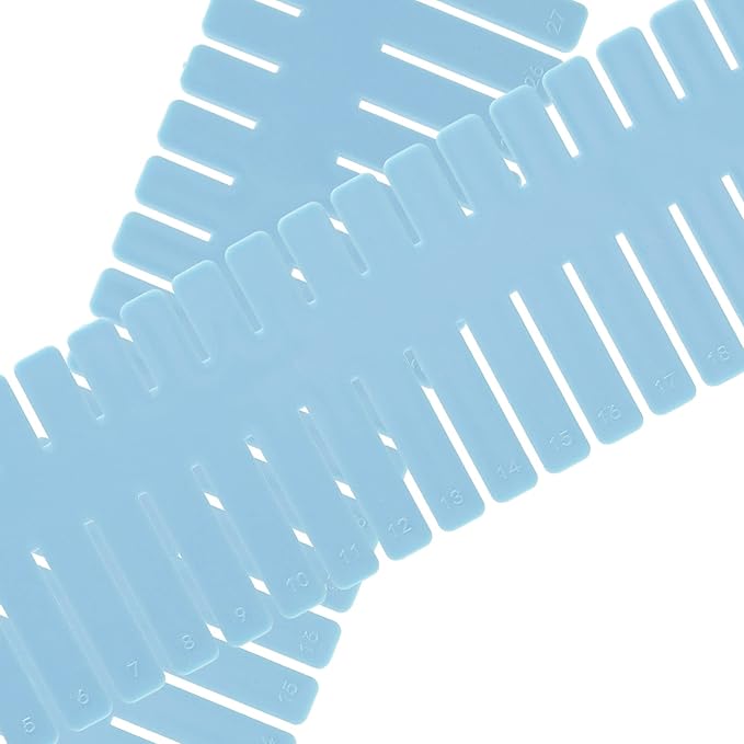 JOIKIT 60 PCS Blue Plastic DIY Grid Drawer Dividers, Adjustable Organizer - Image 5