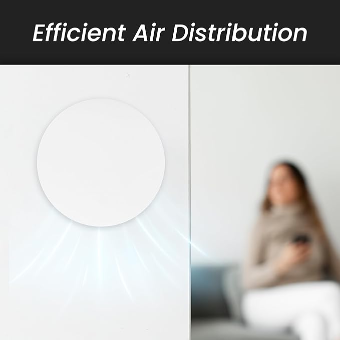 Repa Market 4" Inch Round Plastic Air Vent Diffuser – HVAC Duct Air Intake and Exhaust Circular Vent Cover - Adjustable Vent for Home - Wall Airflow Diffuser - Round Ceiling Diffuser - AC Vent