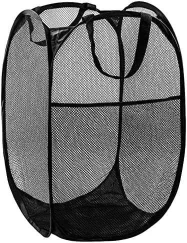Pop Up Laundry Hamper, 70L Collapsible Mesh Basket by Unknown