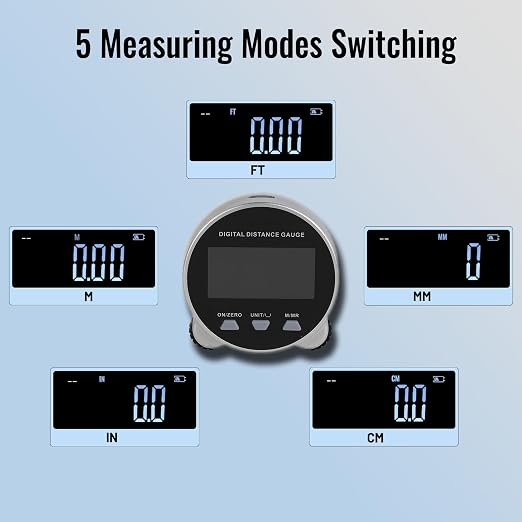 DZ Duozhan Small Digital Wheel Tape Measure LCD Display Inches Other Units - Image 2