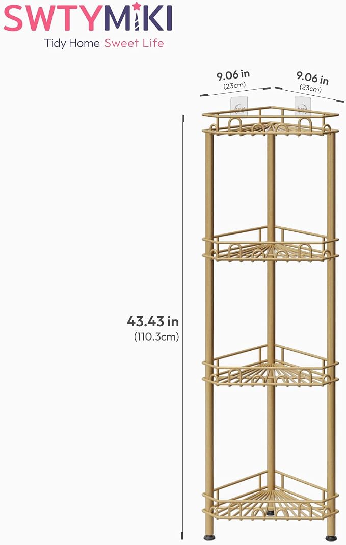 SWTYMIKI Standing Shower Caddy Corner - Image 7
