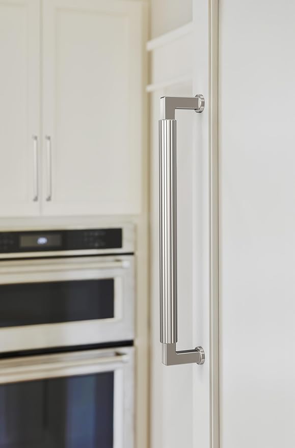 Amerock Ballard 12 inch (305mm) Center-to-Center Polished Nickel Appliance Pull, BP37650PN