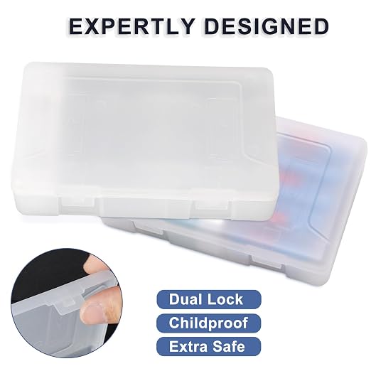 2 Pack Battery Storage Organizer Case, Battery Storage Box - Image 6