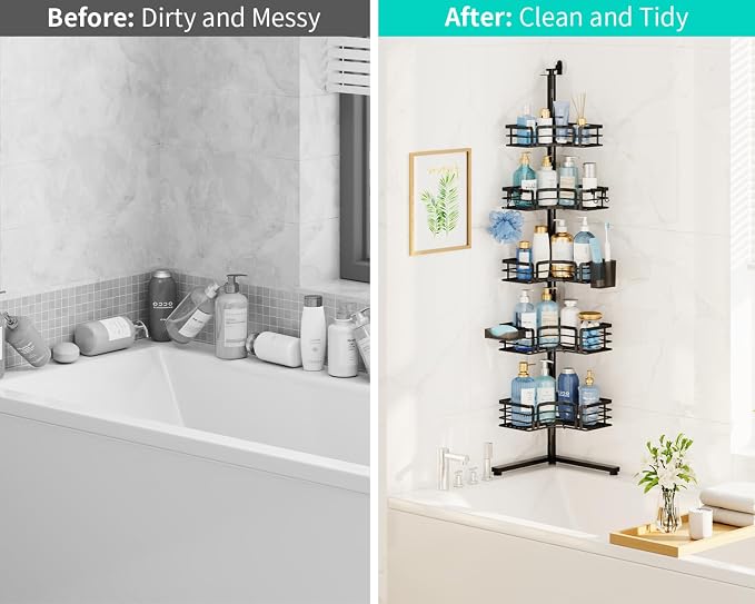 HapiRm Corner Shower Caddy Stand - Image 6