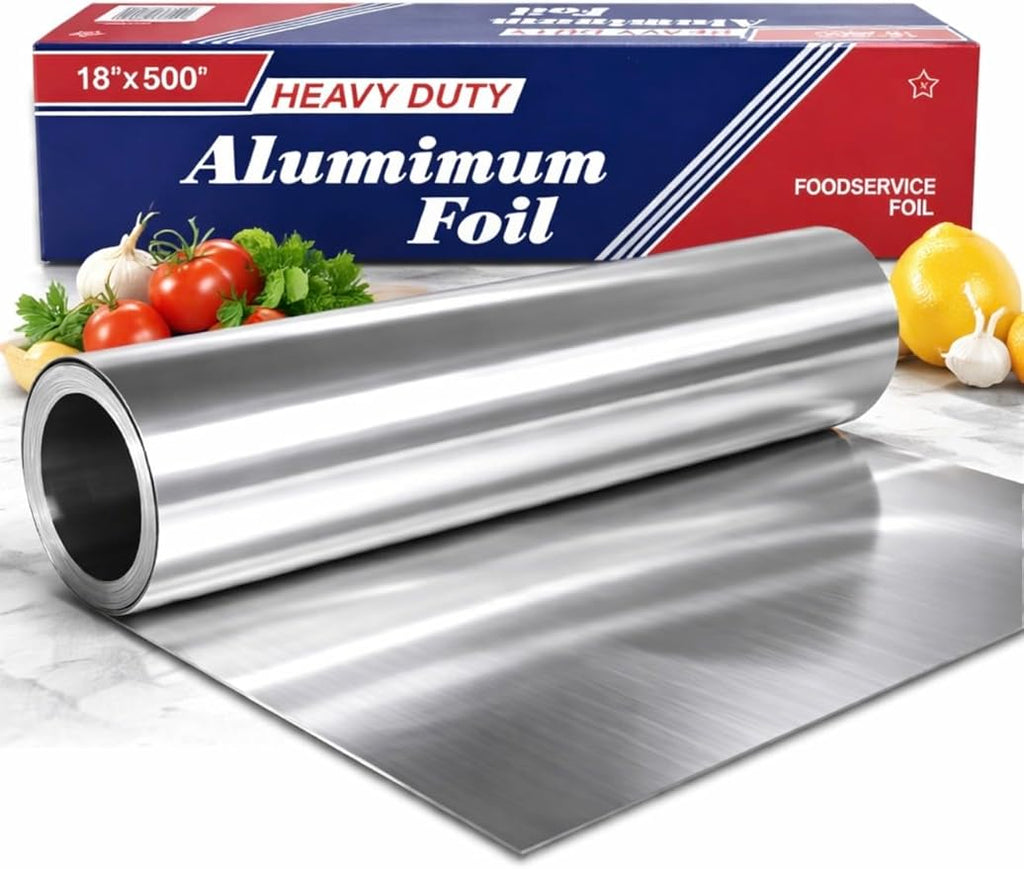 Heavy Duty Aluminum Foil Roll 18 Inch x 500 Feet, Extra Thick Commercial Grade by Unknown