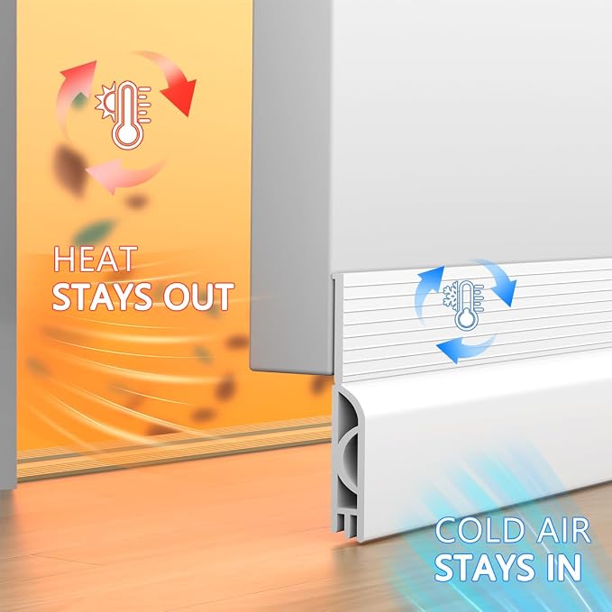 Door Draft Stopper, Adjustable Door Sweep - Image 4