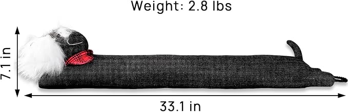 36 Inch Heavy Duty Under Door Draft Stopper, Cute Animals Shape Door & Window - Image 2