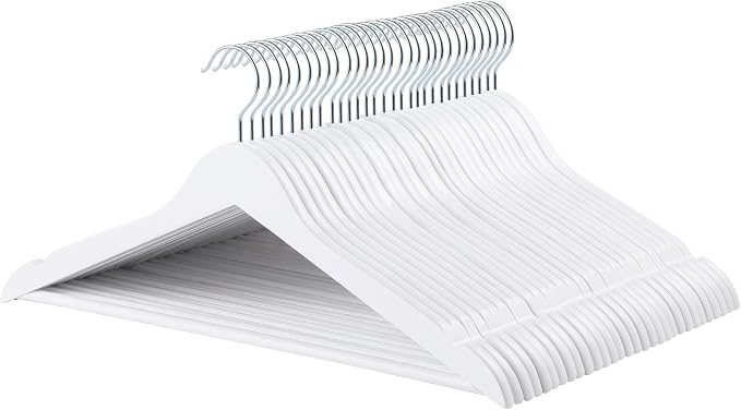 Amazon Basics Wood Suit Clothes Hangers by AmazonBasics