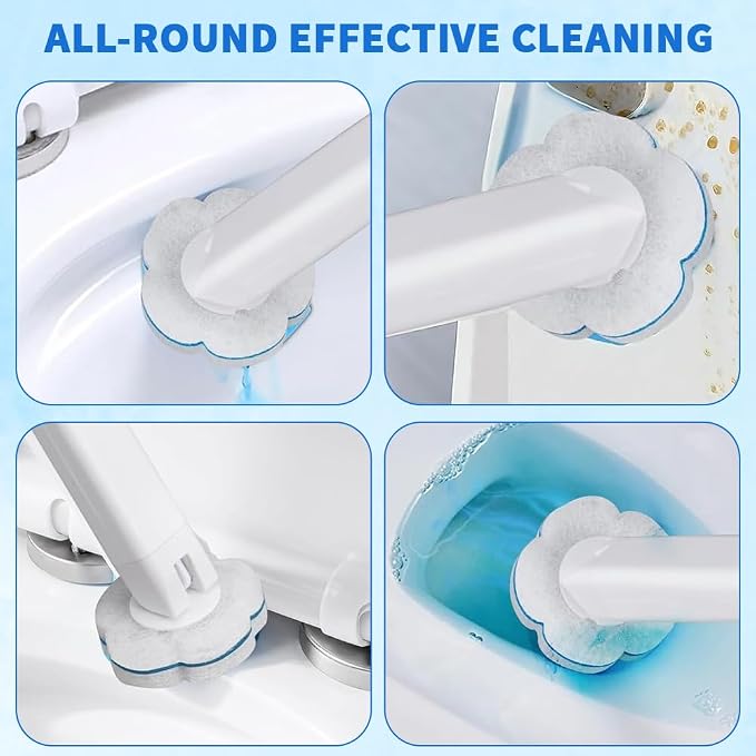 48 Count Disposable Toilet Brush Refill Pads, Disposable Toilet Bowl Wand - Image 7