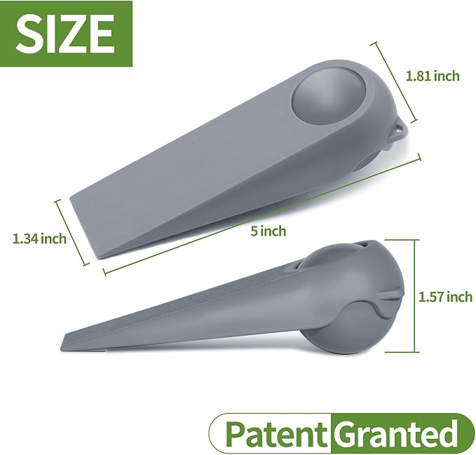 Door Stoppers for Bottom of Door, 2-Combo Pack Grey and Grey | Magic Ball Door - Image 3