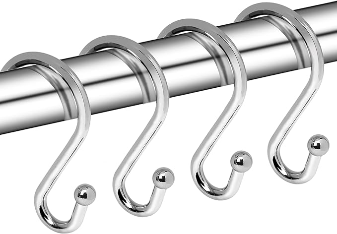 Gidse Metal Shower Curtain Hooks, Rust Proof Shower Curtain Hooks Rings by Gidse