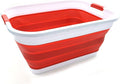 SAMMART 41L Collapsible Plastic Laundry Basket-Foldable Pop Up Storage by SAMMART