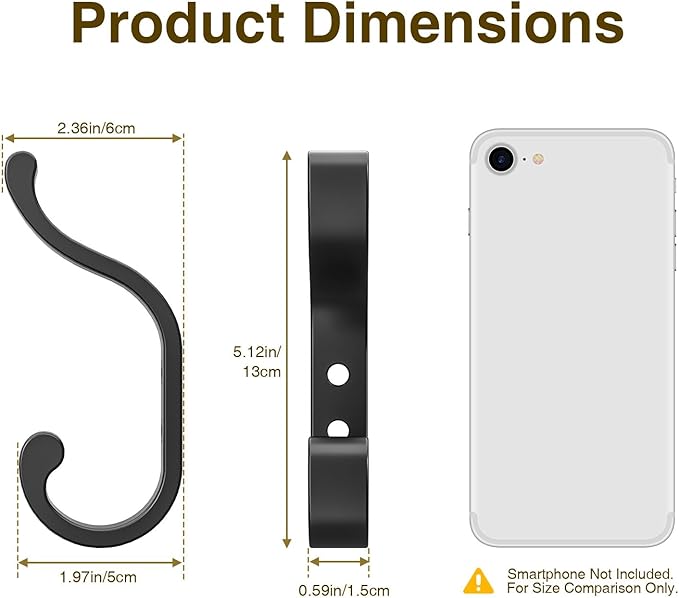 bussdis Coat Hanger Wall Mount 8-Pack - Image 5