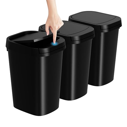 KSSKSS 3 Pack Bathroom Small Trash Can by ksskss