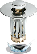 Anlige Bathroom Sink Drain Strainer, 3 in 1 Pop Up Bathroom Sink Stopper by Anlige
