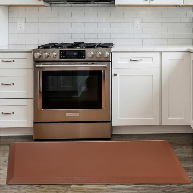 QSY Kitchen Anti Fatigue Floor Mats,Comfort Cushioned Standing Rugs,Waterproof，Non-Slip Memory Foam Kitchen Mats for Floor，39x20x0.75 Inch