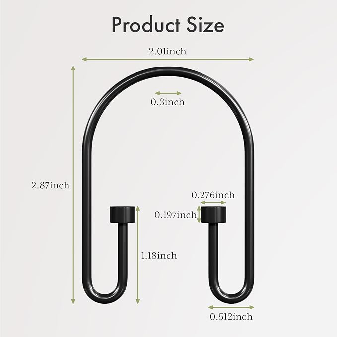 AmazerBath Shower Curtain Hooks, Metal Shower Curtain Hooks Rings, Double - Image 2