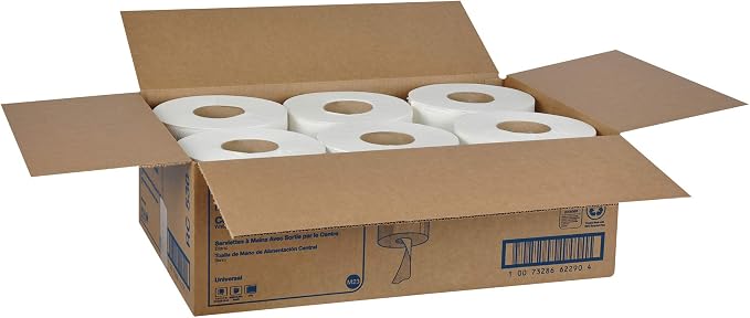 Tork Centerfeed Hand Towel White M23, 6 x 530 Towels - Image 8