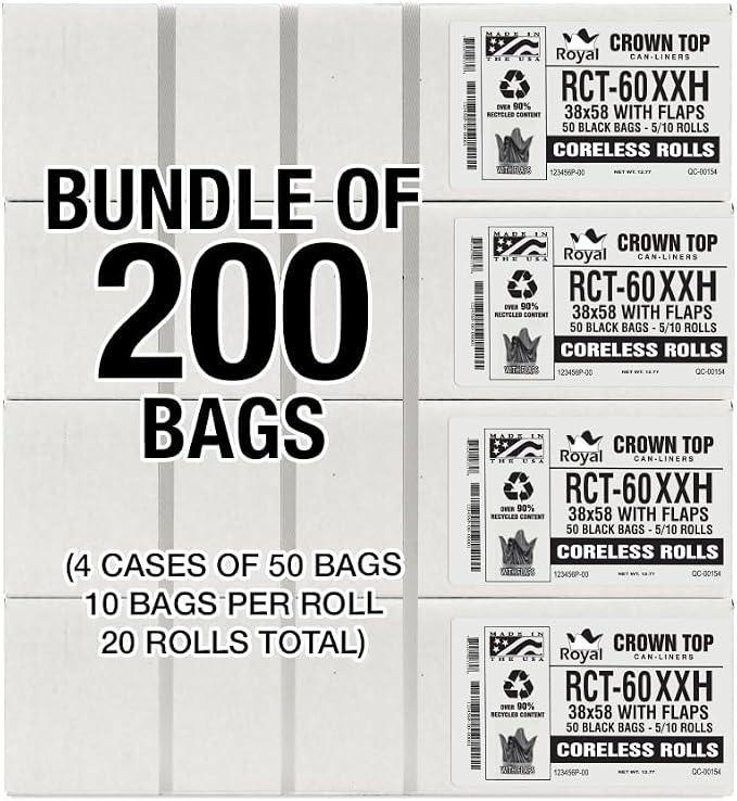 Aluf Plastics 55 Gallon Trash Bags Heavy Duty - Image 8