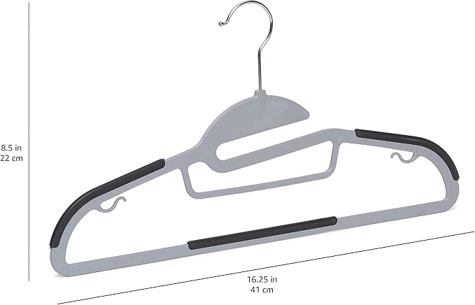 Amazon Basics Space Saving Non-Slip Rubber Coated Plastic Hangers - Image 5