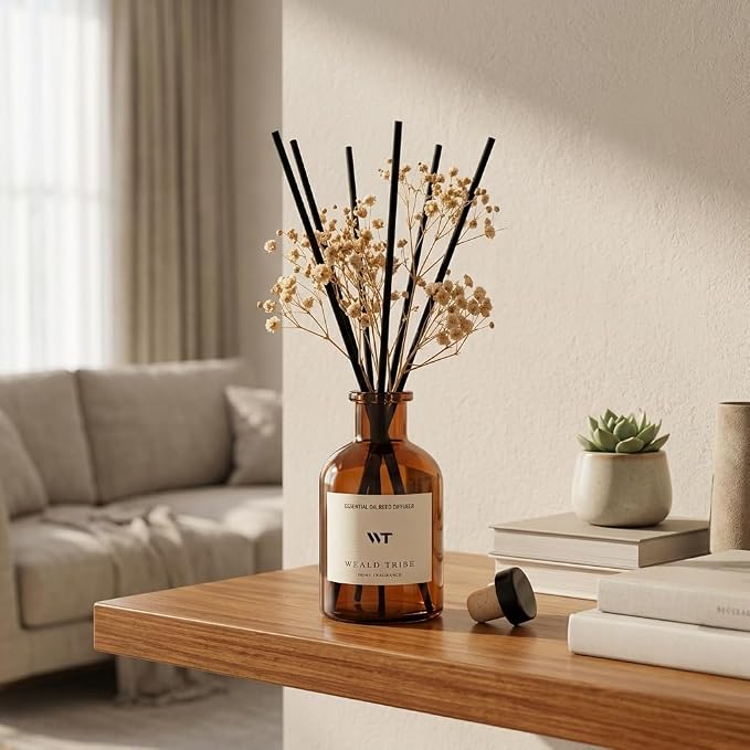 Coconut & Vanilla Scent Reed Diffuser Set - Image 4