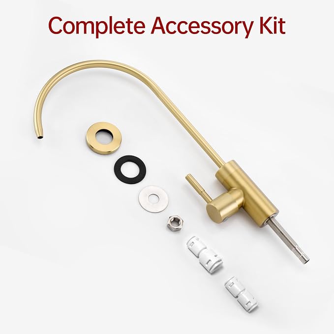SUMERAIN Kitchen Water Filter Faucet NSF Certification 100% Lead-Free | Brushed - Image 8