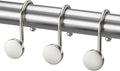 AmazerBath Shower Curtain Hooks Brushed Nickel Shower Curtain Rings, Heavy Duty by AmazerBath
