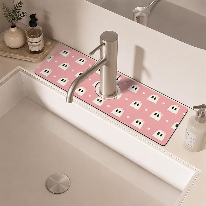 Halloween Kitchen Sink Splash Guard Faucet Mat, Farmhouse Sink Splash Guard - Image 6