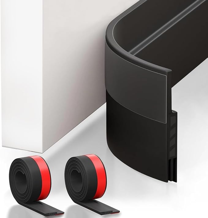 Suptikes 2 Pack Door Draft Stopper，Door Sweep by Suptikes